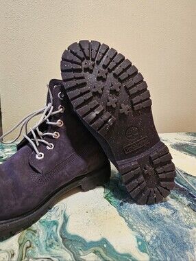 Limited Time Timberland Ice Cream Line - Purple Suede 6-Inch Work Boots